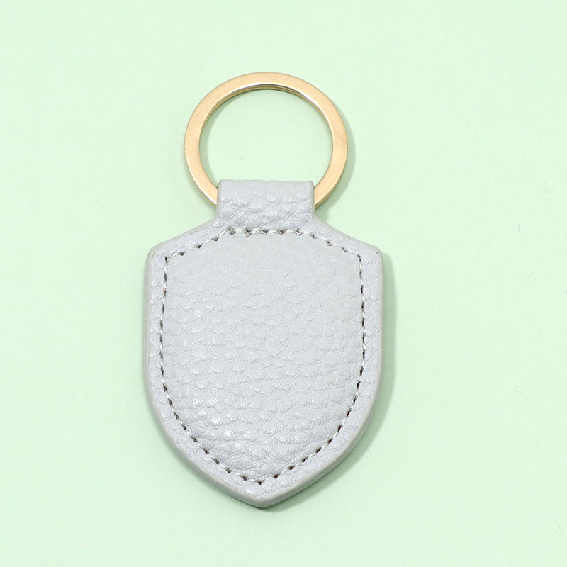 Wholesale Shield Leather Keychains
